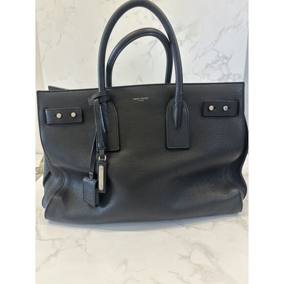 Saint Laurent Tote Bag in Black Leather - Good Condition - Picture 1 of 10